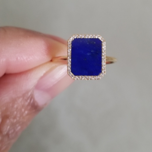 Persee lapis diamond ring - Picture 3 of 6
